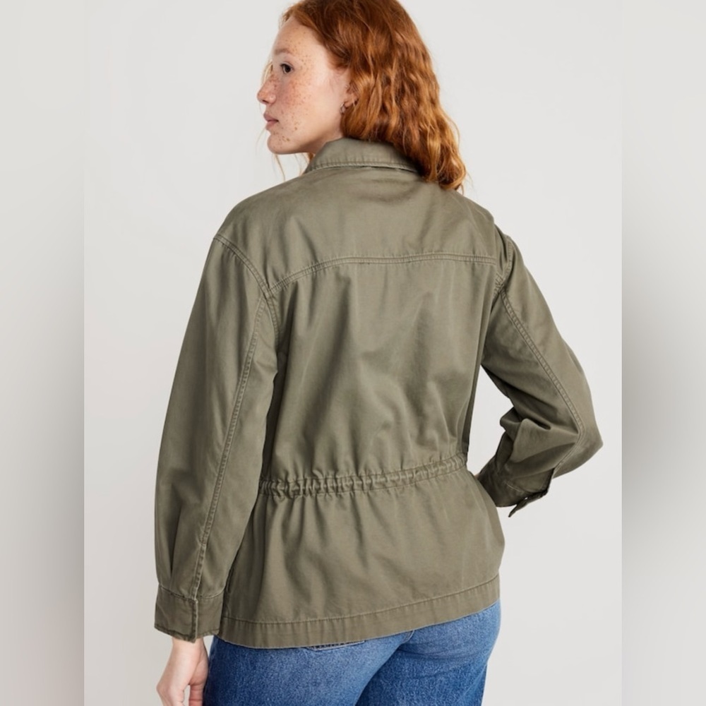 Woman’s Cinched-Waist Utility Jacket, M - Picture 4 of 6